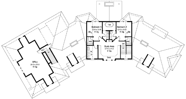 upper floor house blueprint