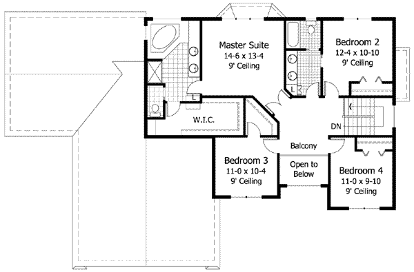 upper floor house blueprint