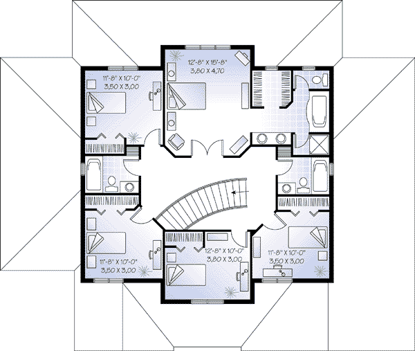 upper floor house blueprint