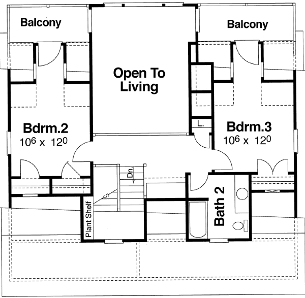 upper floor house blueprint