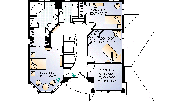 upper floor house blueprint