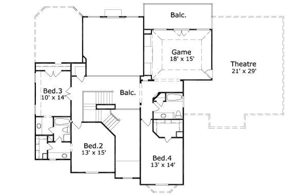 upper floor house blueprint