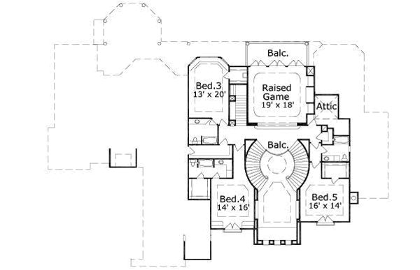 upper floor house blueprint