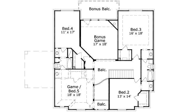 upper floor house blueprint