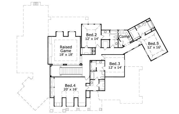 upper floor house blueprint