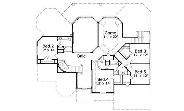 upper floor house blueprint