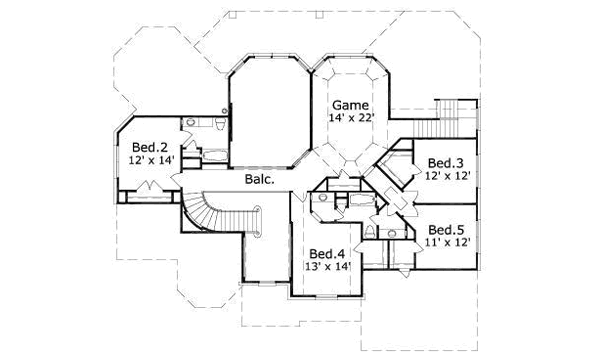 upper floor house blueprint
