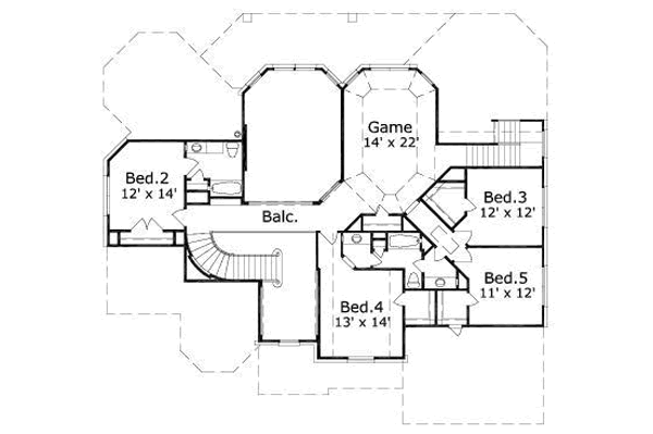 upper floor house blueprint