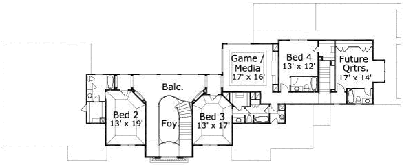 upper floor house blueprint