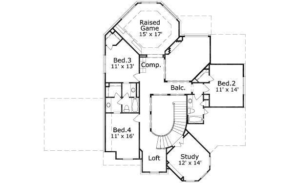upper floor house blueprint