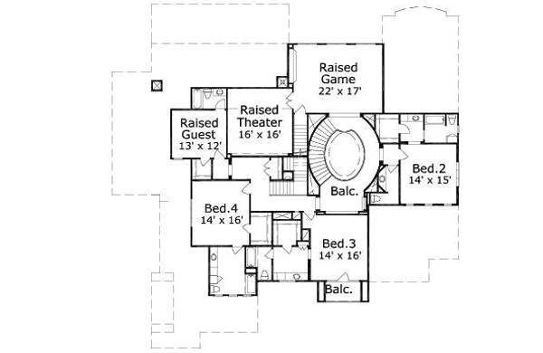 upper floor house blueprint