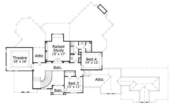 upper floor house blueprint