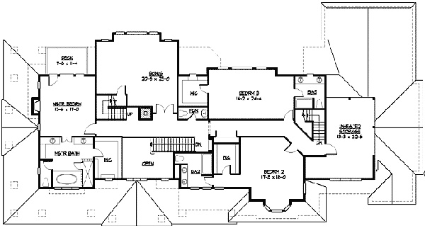 upper floor house blueprint