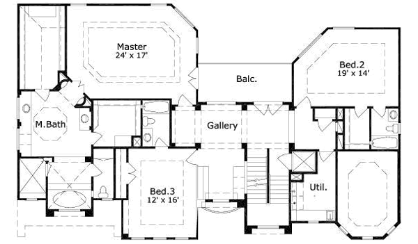 upper floor house blueprint