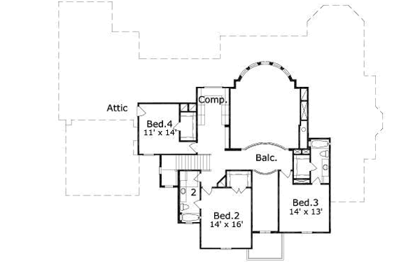 upper floor house blueprint