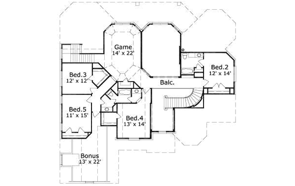 upper floor house blueprint
