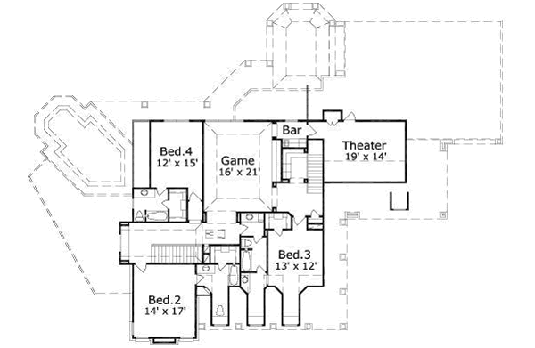 upper floor house blueprint