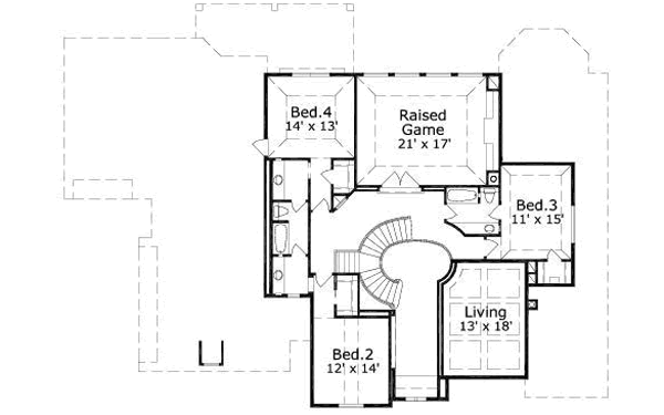 upper floor house blueprint