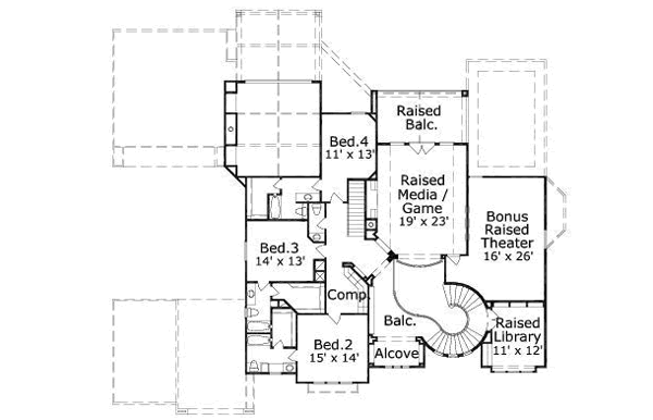 upper floor house blueprint