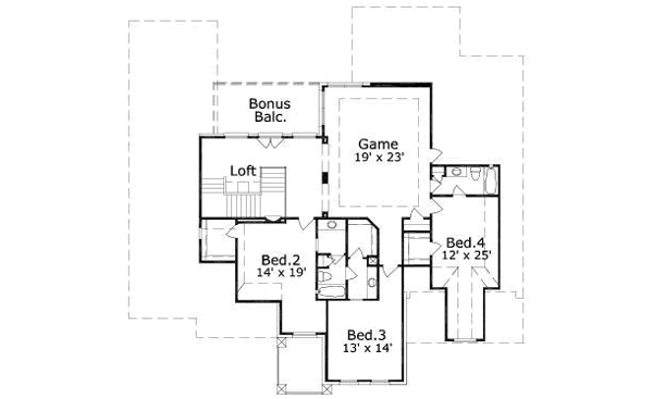 upper floor house blueprint