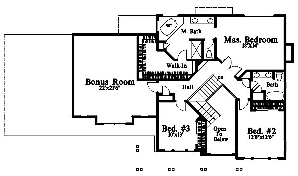 upper floor house blueprint