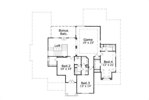 upper floor house blueprint