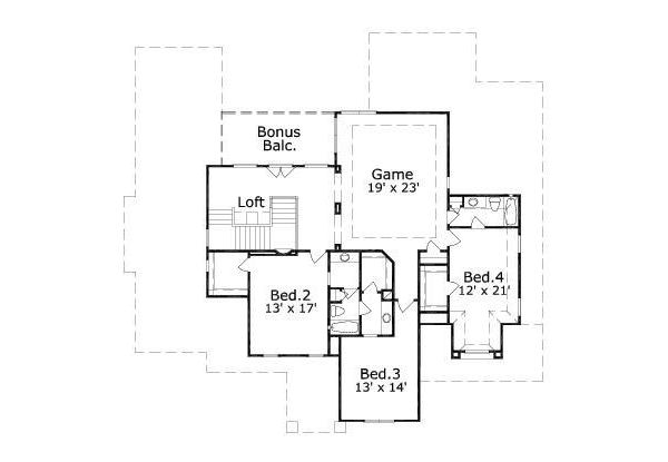 upper floor house blueprint