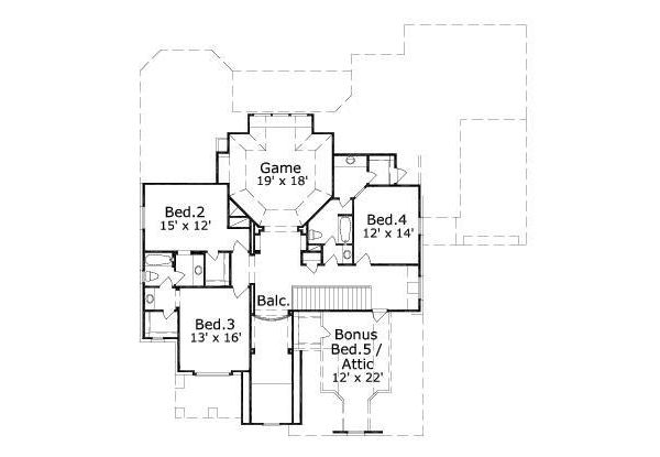 upper floor house blueprint