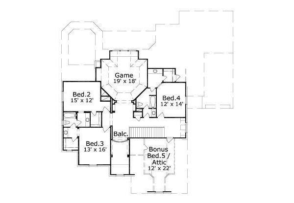 upper floor house blueprint