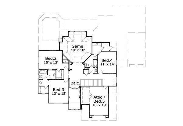 upper floor house blueprint