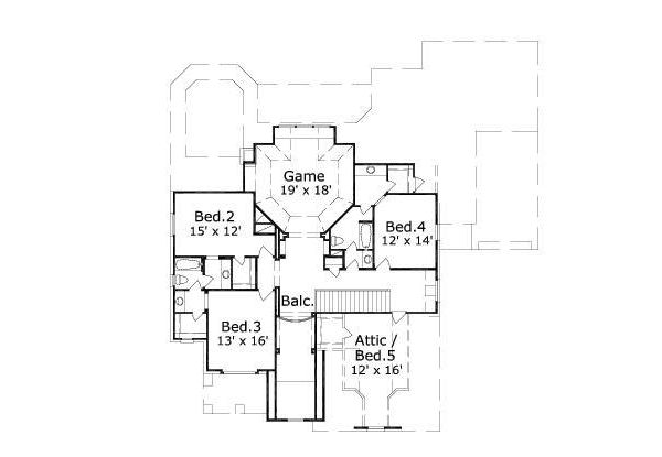 upper floor house blueprint