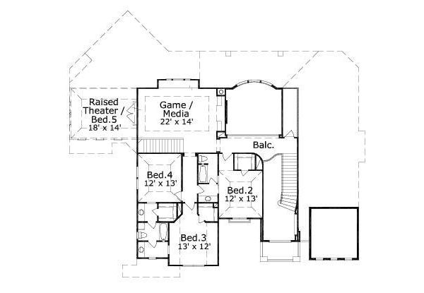 upper floor house blueprint