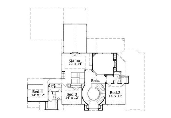 upper floor house blueprint