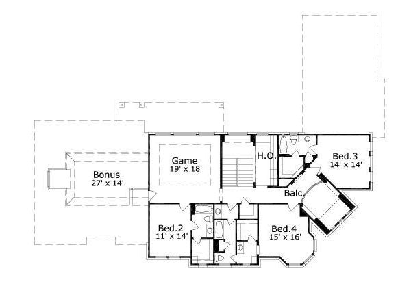 upper floor house blueprint