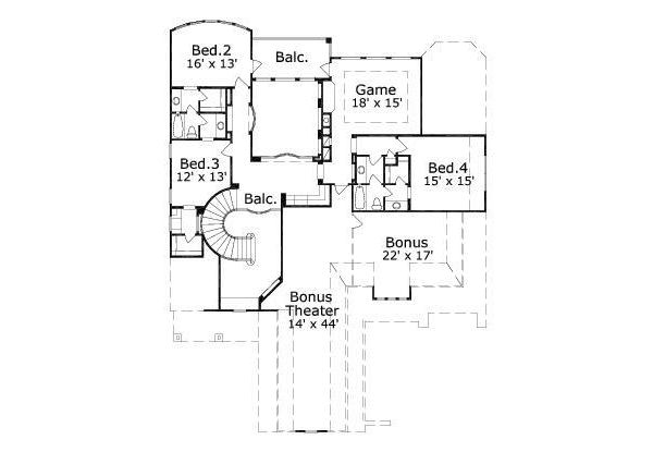 upper floor house blueprint