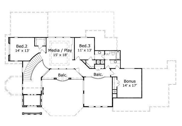 upper floor house blueprint