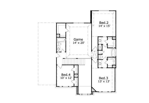 upper floor house blueprint