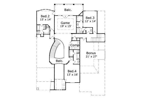 upper floor house blueprint