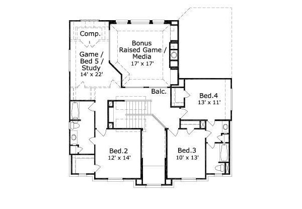 upper floor house blueprint