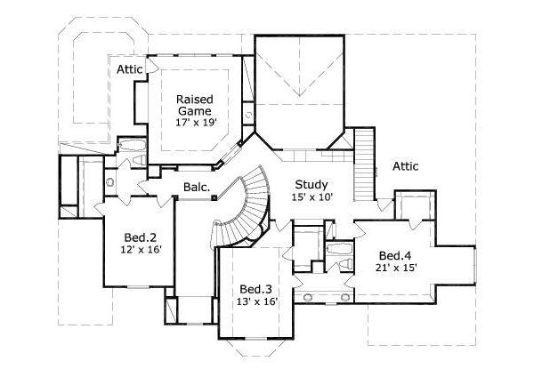 upper floor house blueprint