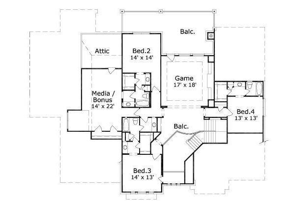 upper floor house blueprint