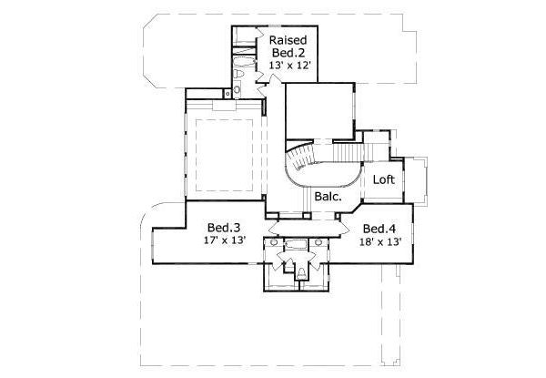 upper floor house blueprint