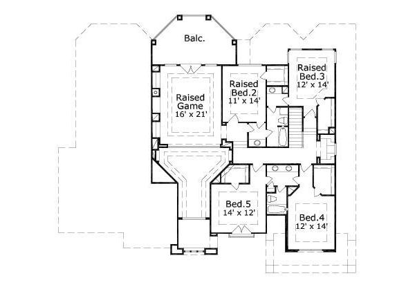 upper floor house blueprint