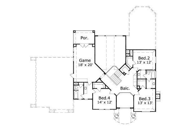 upper floor house blueprint