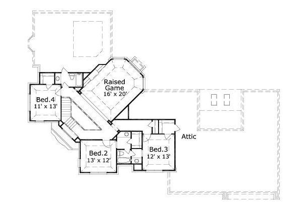 upper floor house blueprint