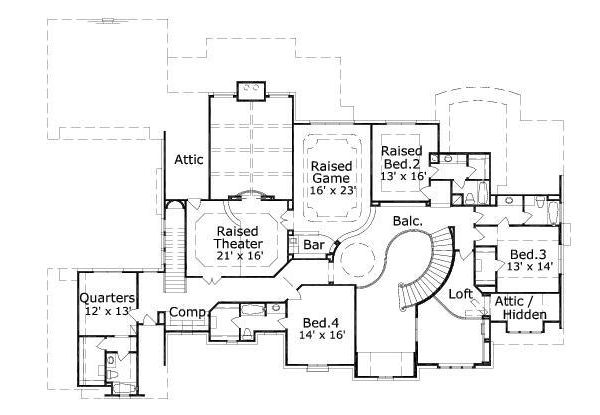 upper floor house blueprint