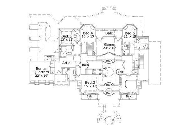 upper floor house blueprint
