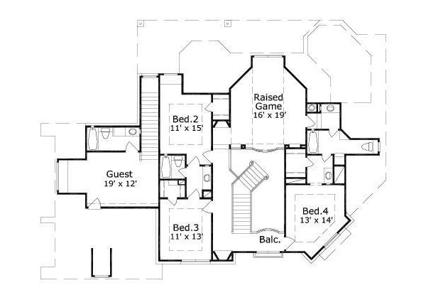 upper floor house blueprint