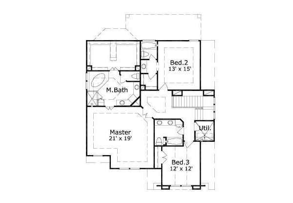 upper floor house blueprint