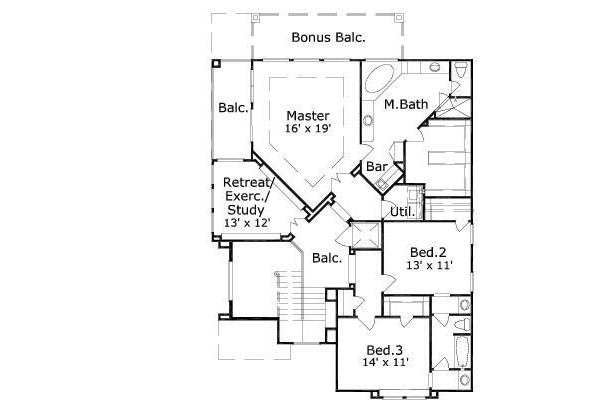 upper floor house blueprint